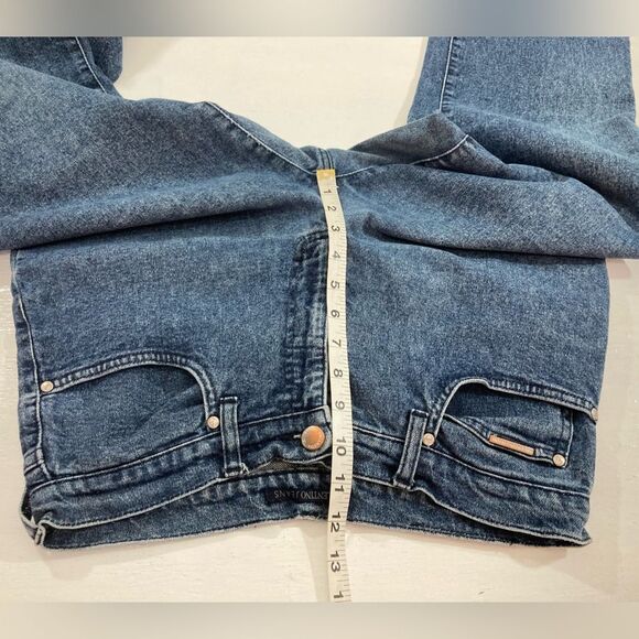 Vintage Valentino Jeans Women’s 31 Blue Denim Stone Wash Straight Leg Designer - Picture 11 of 13